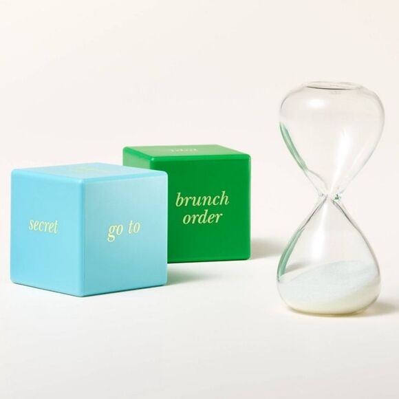 kate spade x Target Coversation Dice 2+ Player Game Incl 2 Dice & Glass Timer - Picture 3 of 15